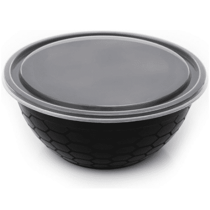 Premium Leak-Proof Black Round Takeaway Bowls | 500ml - 1050ml