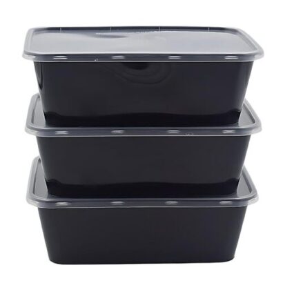 Premium Leak-Proof Rectangular Plastic Takeaway Trays with Clear Lid (Multiple Colors & Sizes)